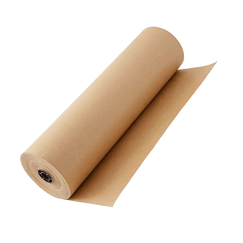 Flower Wrap Kraft - Strong Kraft Paper Roll Retro Newspaper