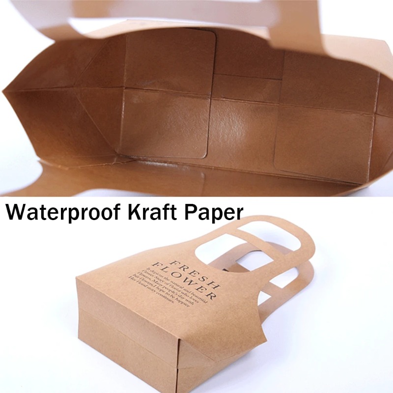 10-40PCS One Size Kraft Paper  - Flower Wrap Kraft ulasan dan harga