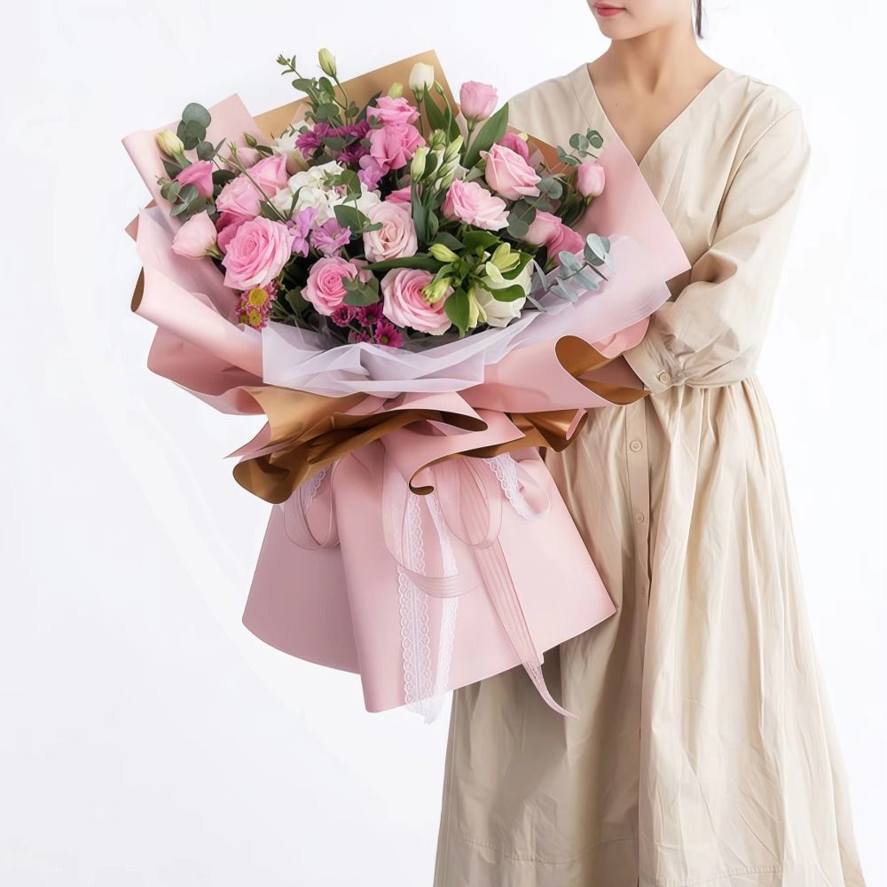 20 PCS Waterproof Fresh Flower - Flower Wrap Kraft ulasan dan harga
