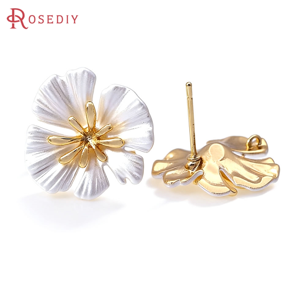 18K Gold Color Brass Flower St - Florist Supplies ulasan dan harga