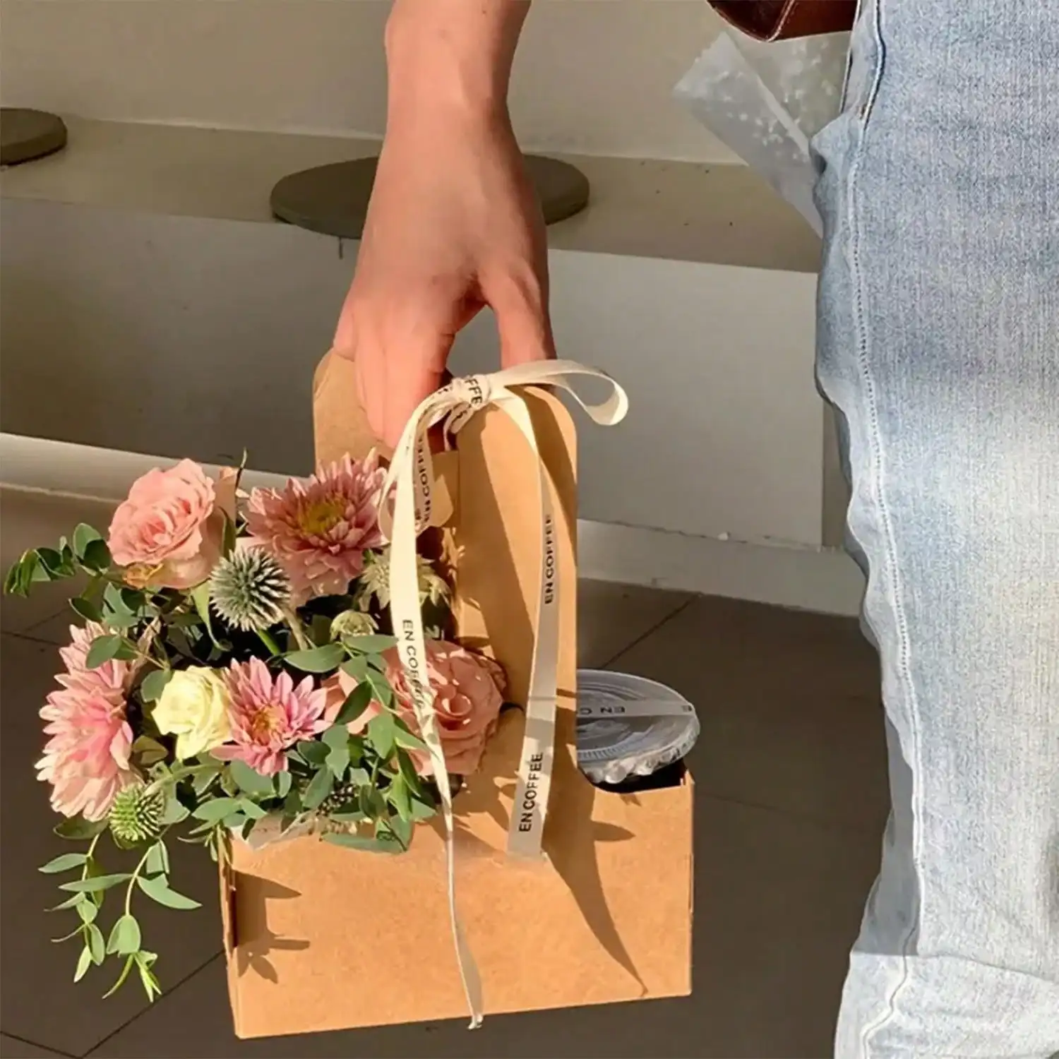 Kraft Paper Flower Bouquet Gif - Flower Wrap Kraft ulasan dan harga