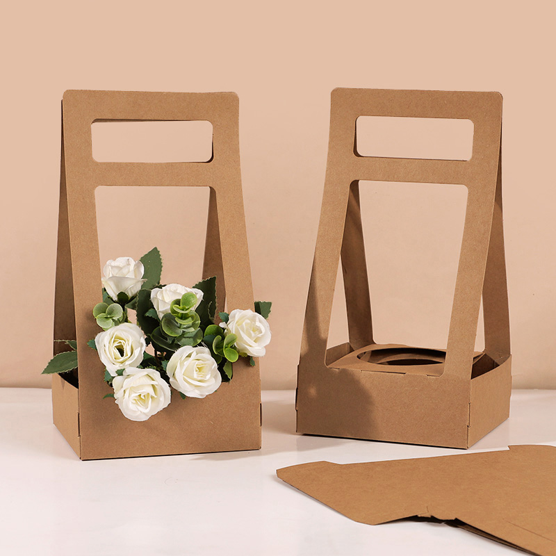 3/5Pcs Handheld Flower Box Kra - Flower Wrap Kraft ulasan dan harga