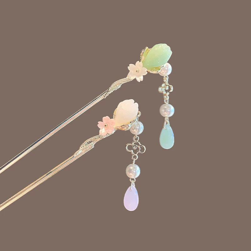 Vintage Flower Pearl Tassel Ha - Florist Supplies ulasan dan harga