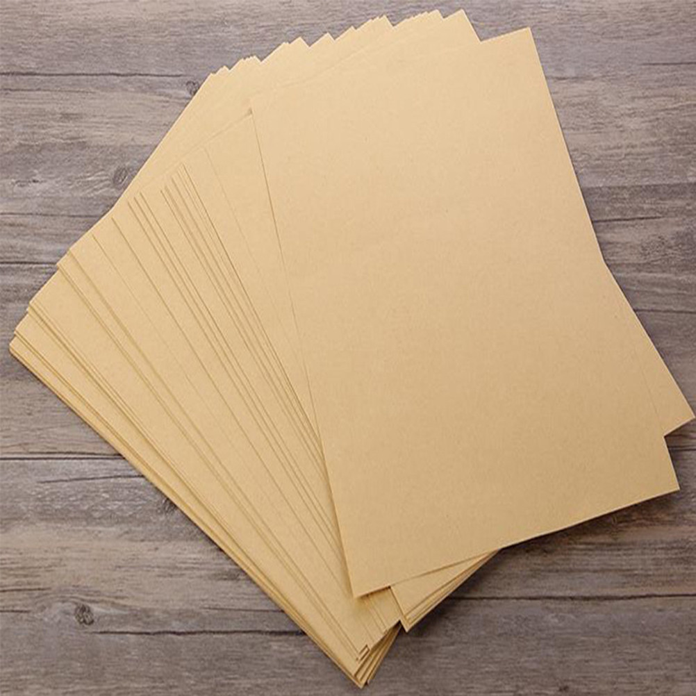 100Pcs Kraft Paper Gift Wraps  - Flower Wrap Kraft ulasan dan harga