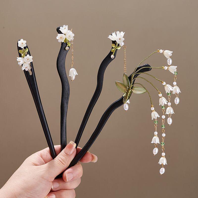 Wooden Flower Hairpin Vintage  - Florist Supplies ulasan dan harga