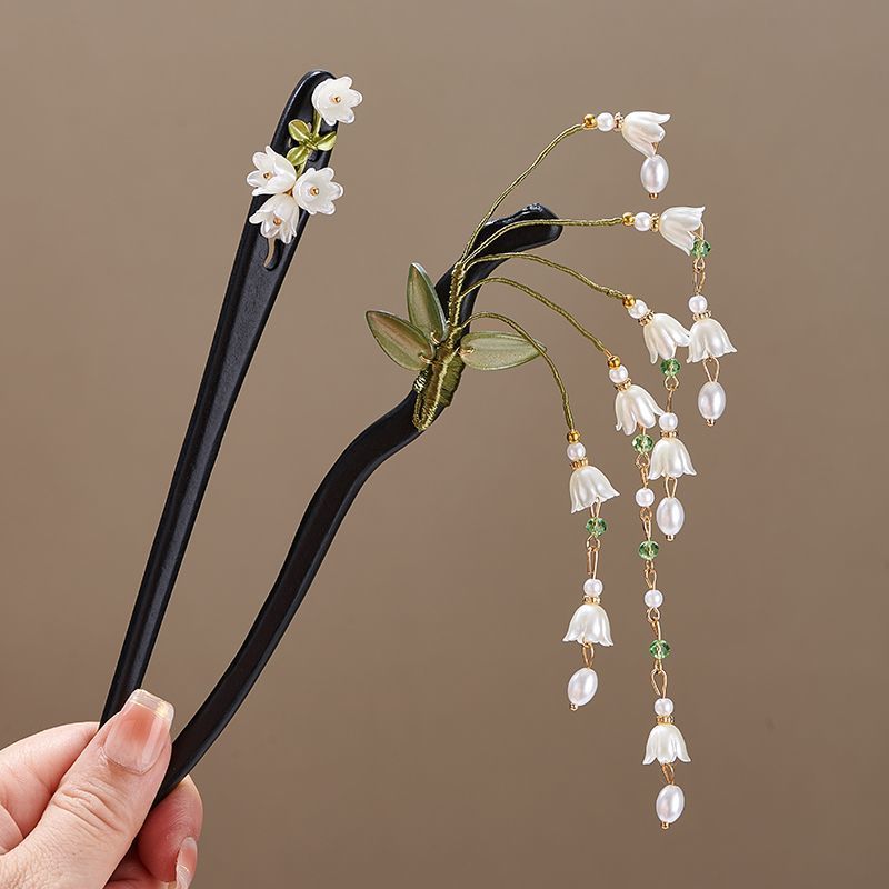 Wooden Flower Hairpin Vintage  - Florist Supplies ulasan dan harga