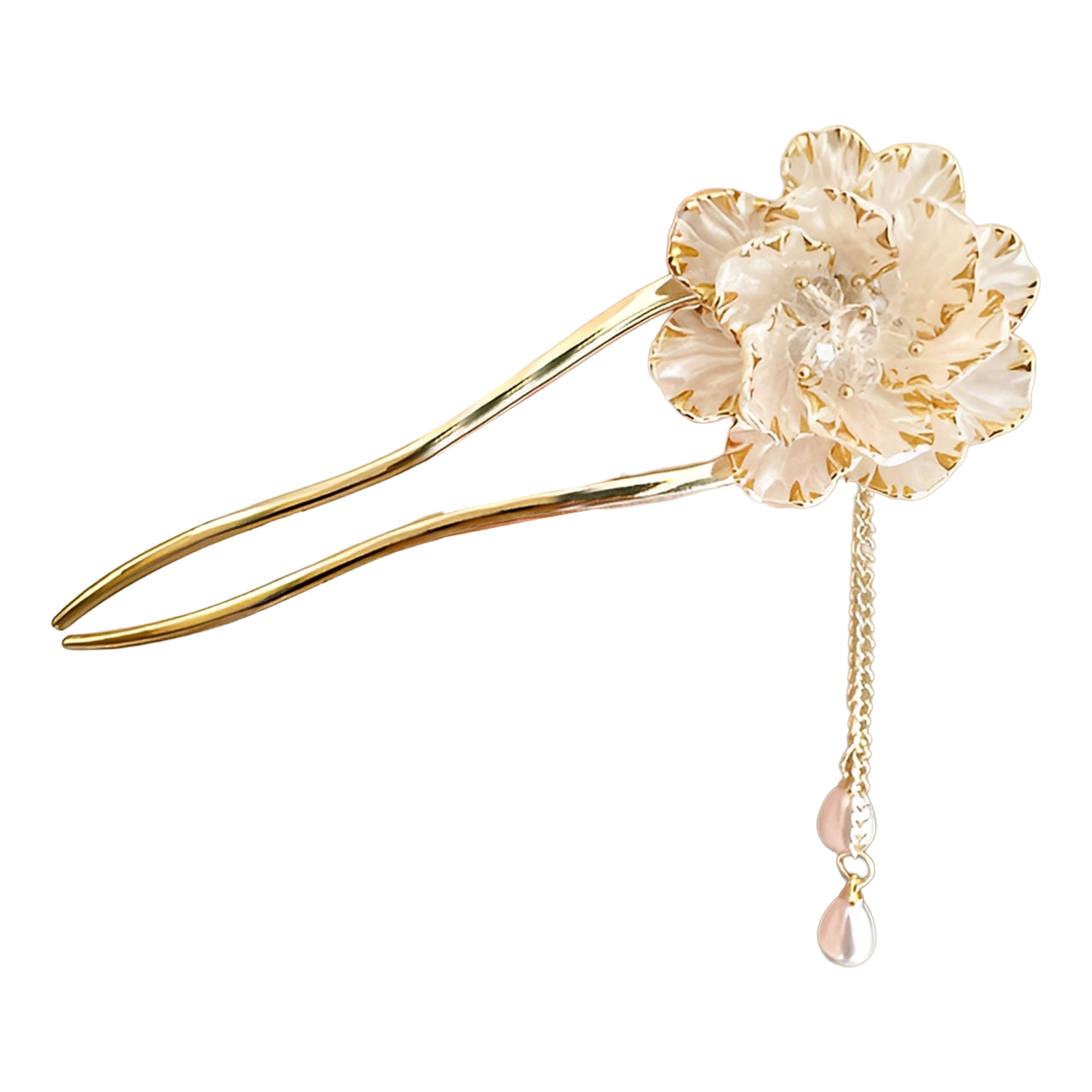 Elegant Hair Stick Peony Flowe - Florist Supplies ulasan dan harga