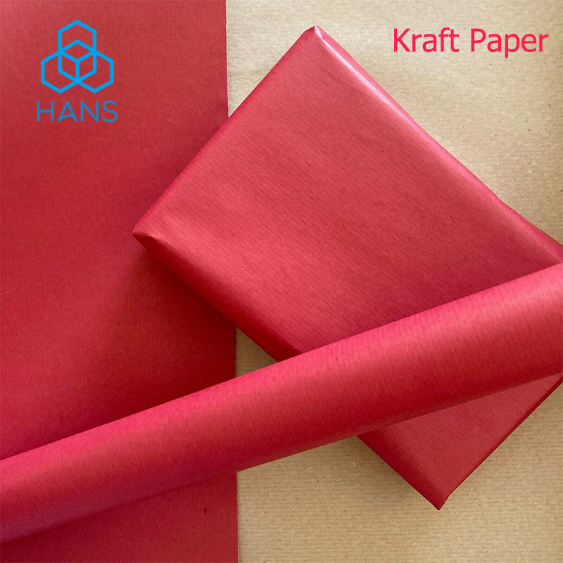 Red CRAFT ART KRAFT GIFT PAPER - Flower Wrap Kraft ulasan dan harga