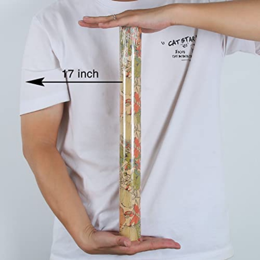 Kraft Floral Wrappg Paper Roll - Flower Wrap Kraft ulasan dan harga
