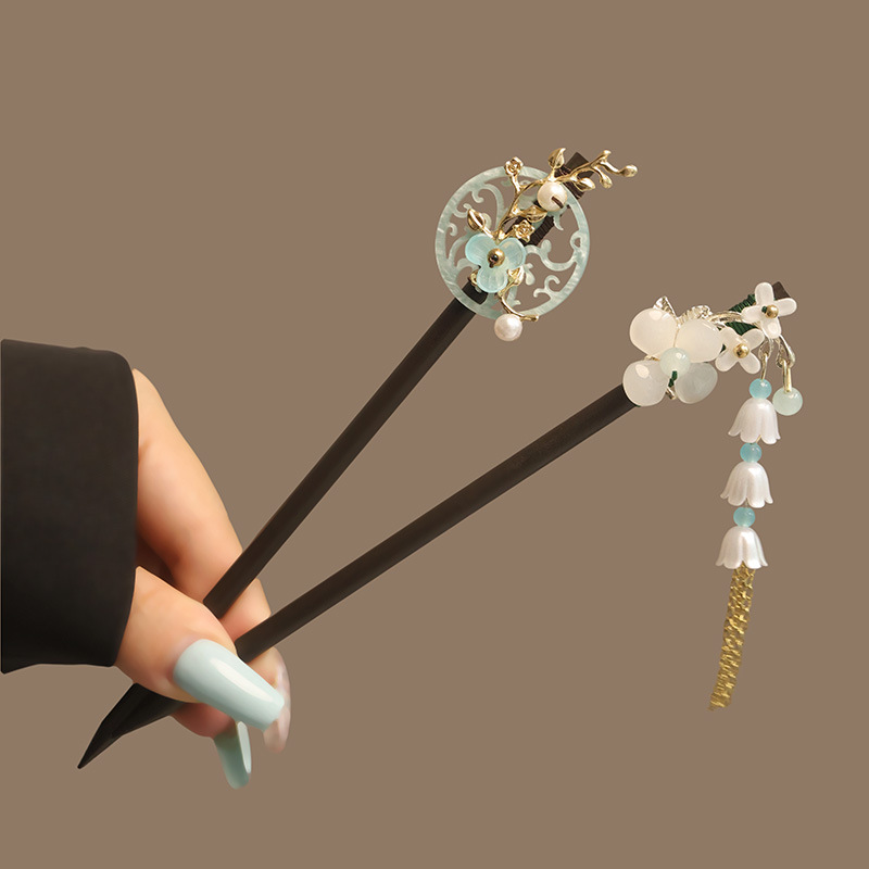 Flower Tassel Pearl Hair Stick - Florist Supplies ulasan dan harga